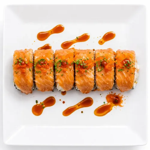 Spicy Salmon Roll at Sushi Panda - AYCE sushi restaurant in SE Calgary, AB